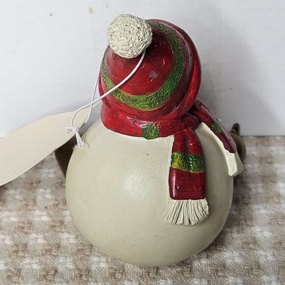 Coldwater Creek Vintage Set of4 Skating Snowmen Christmas Figurine Decorations - Picture 9 of 11